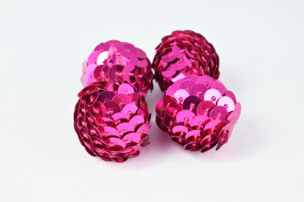 Sequin Ball Beads Bubblegum Bead/Gumball/Chunky Bead/Chunky Sequin Bead/21 Color 3 Sizes