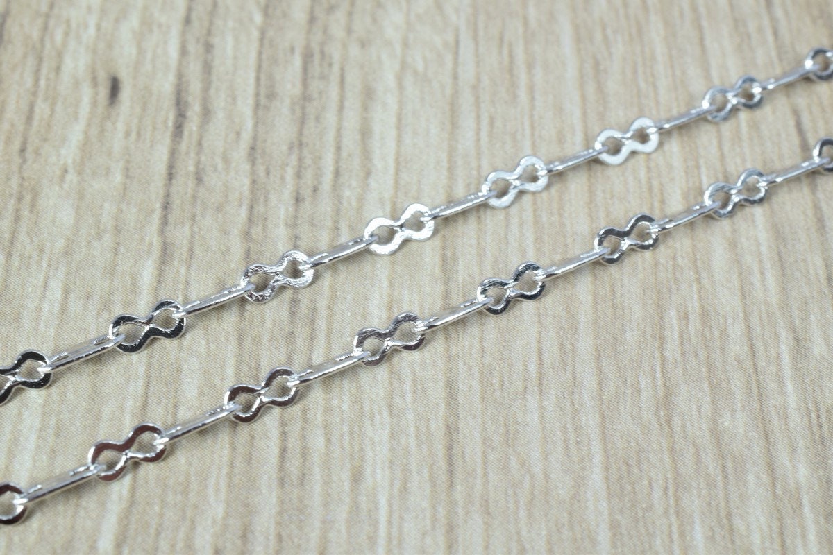 Rhodium Filled White Gold Filled Chain 17.5" Inch CS29 Item#42274