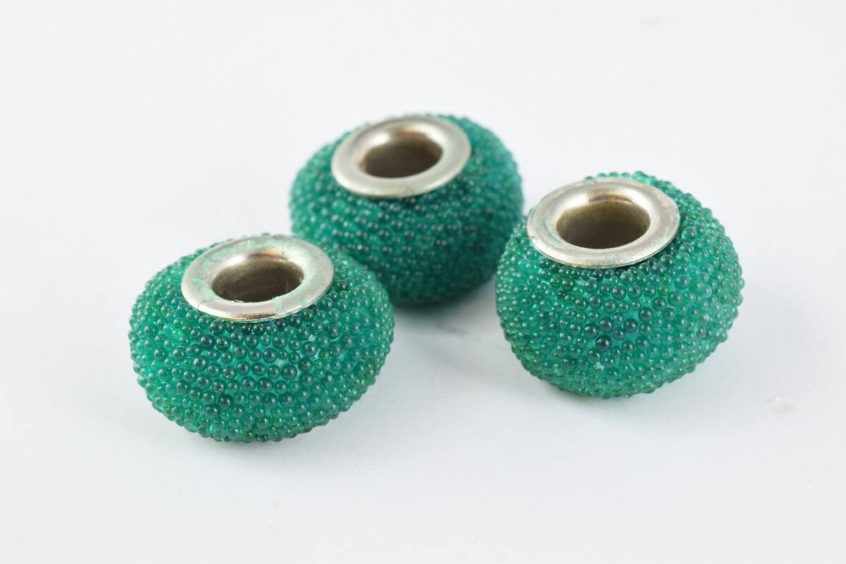 13x9mm Indonesian Clay Beads Handmade Beads 8 PCs, Bohemian Bali Style Jewelry Making Decorative Round Beads