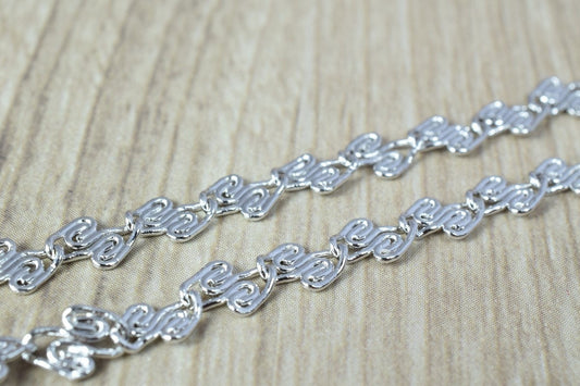 Rhodium Filled White Gold Filled Chain 17" Inch CS6 Item#41142