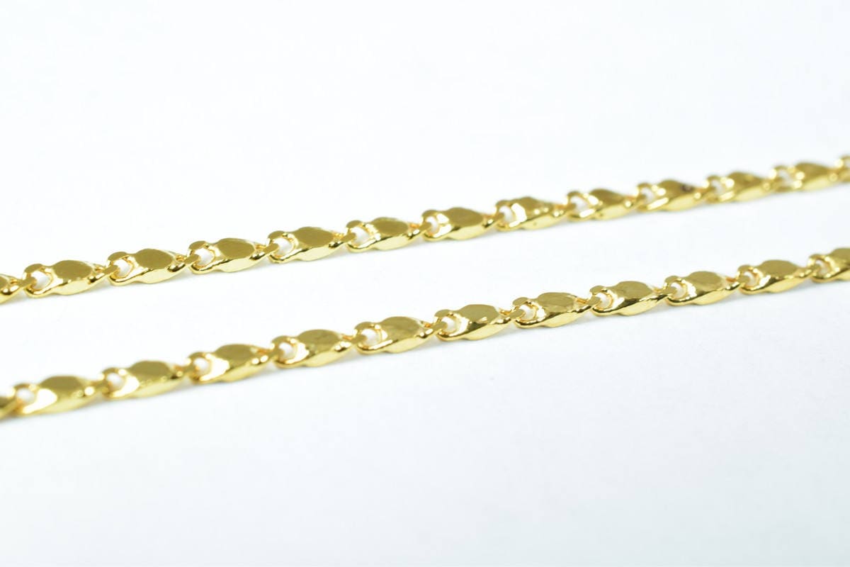 gold filled EP tarnish resistant Chain 18KT gold filled tarnish resistant Size 17.5" Inches Long 1.5mm Width Item #CG205