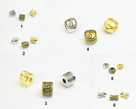 European Beads Big Hole Spacer Beads Connector Beads For European Style Bracelet Or Necklace For Jewelry