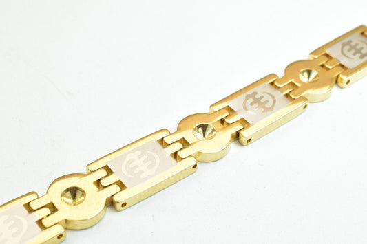 Stainless Steel Chain Gold and Silver Size 7" Inch Width 9.5mm Thickness 2mm findings for Stainless jewelry making BG57