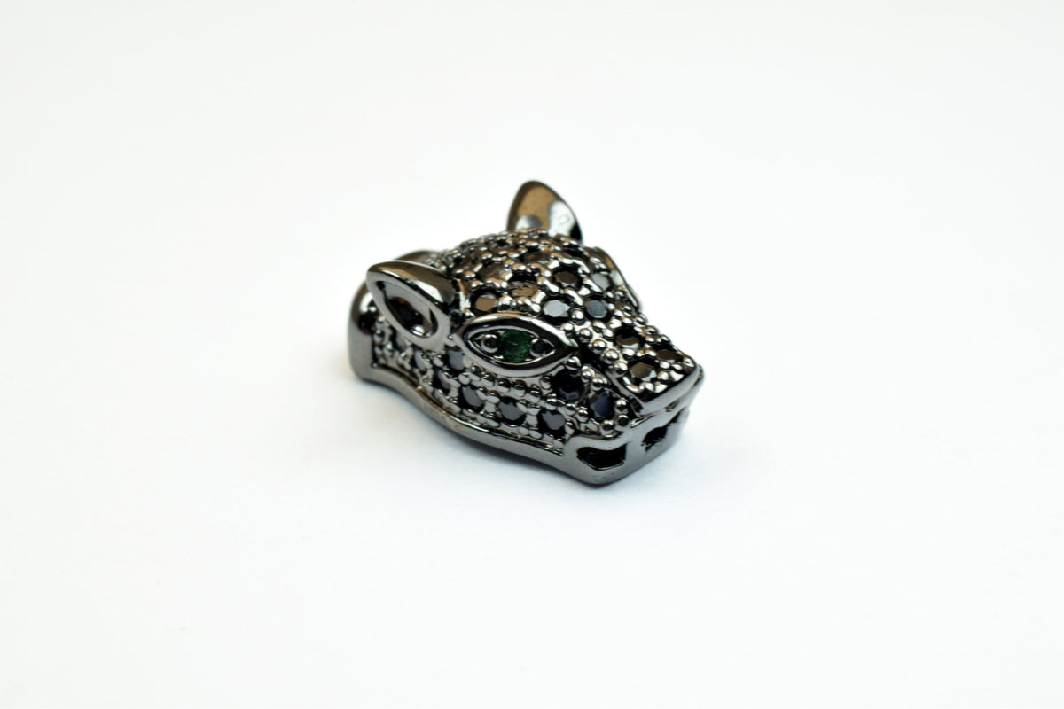 Leopard, Panther, Jaguar Micro Pave CZ Rhinestone Spacer Beads High Quality 4 Colors