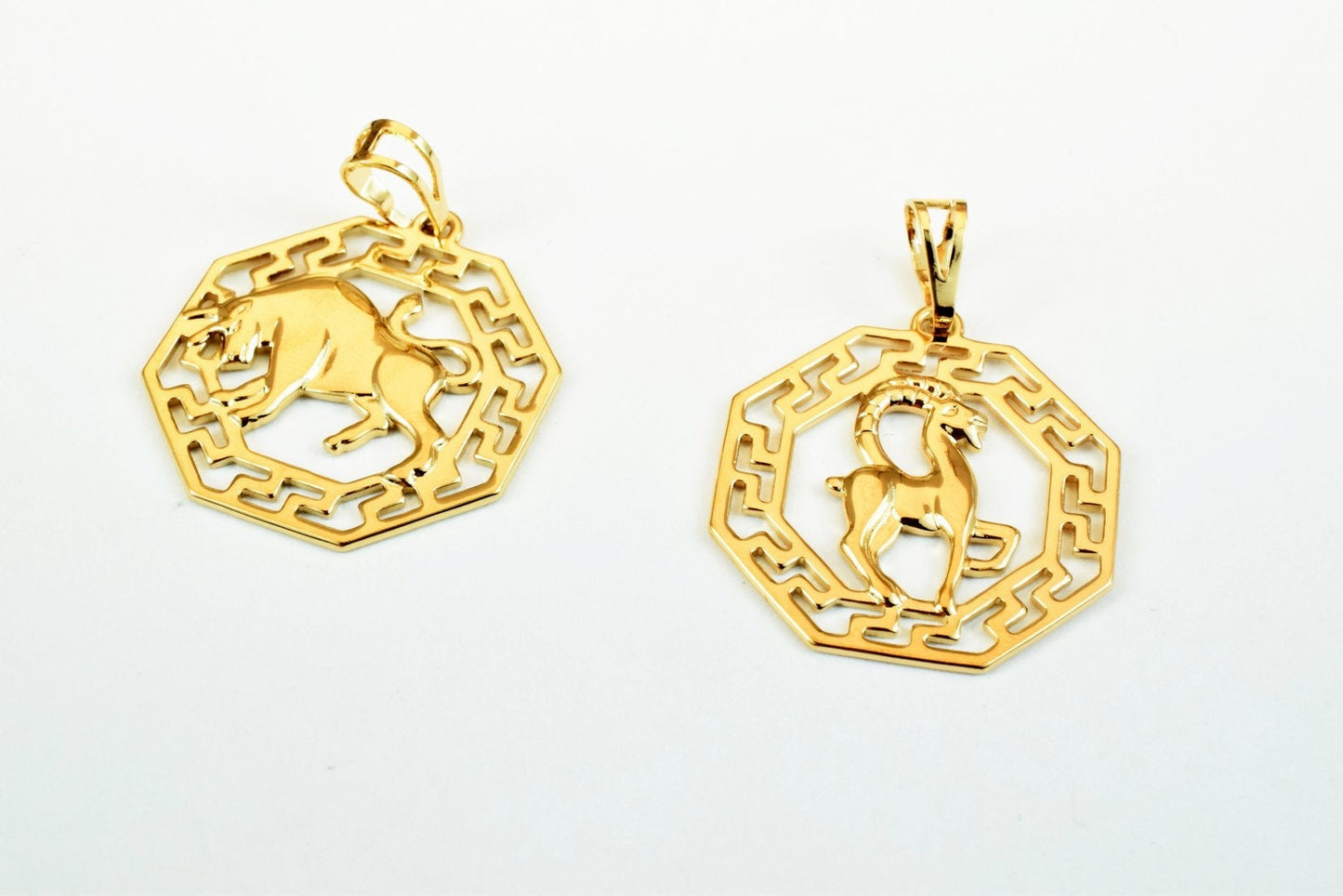 Zodiac Charm Pendants Horoscope Charms Horoscope Pendant Pinky Gold Filled Size 27.5x25mm Zodiac Coin Constellation Charm For Jewelry Making