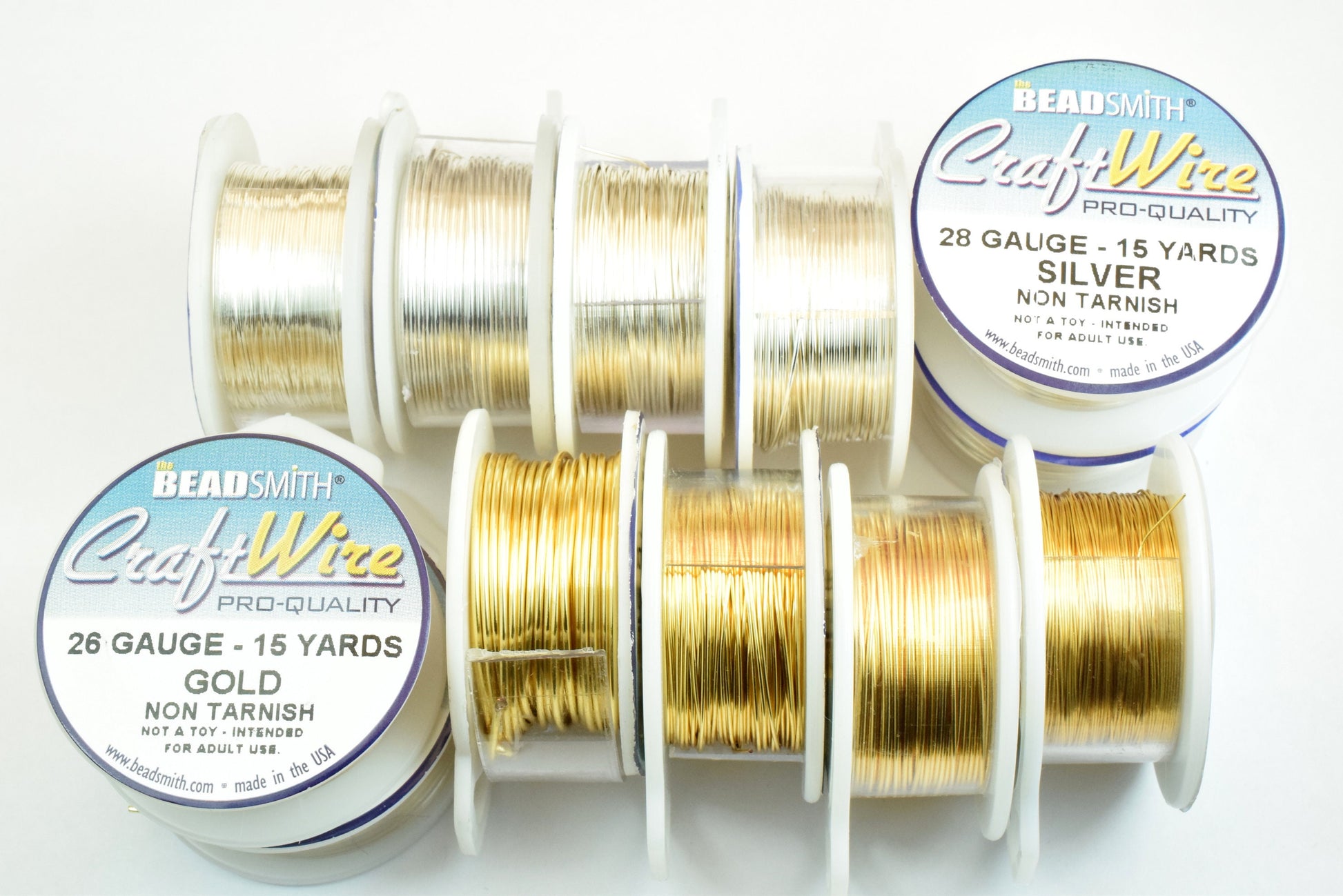 bead smith 28 gauge gold craft wire, craft wire, gold wire