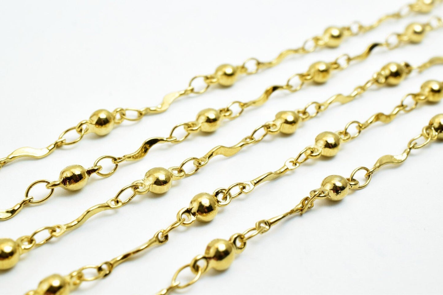 3 Foot 18K Gold Filled Chain, Bar Chain, Satellite Chain, Gold Filled Findings Chain For Jewelry Making GFC070