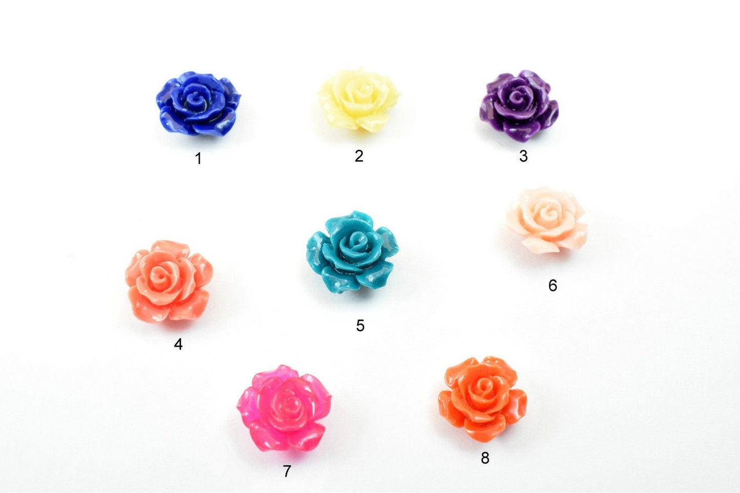 12mm Flower Cabochon Curved Back Flowers With Hole Daisy Decoration Decoden Flower Baby Shower Birthday Wedding Party Invitation For Jewelry