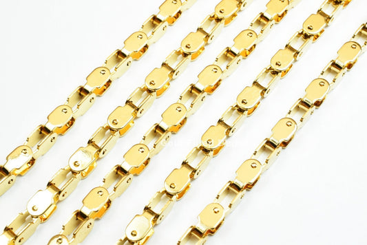 3 Foots 18K Gold Filled Chain Link Chain Width 5mm Thickness 5mm Gold-Filled finding for Gold Filled Jewelry Making GFC067 Etsy