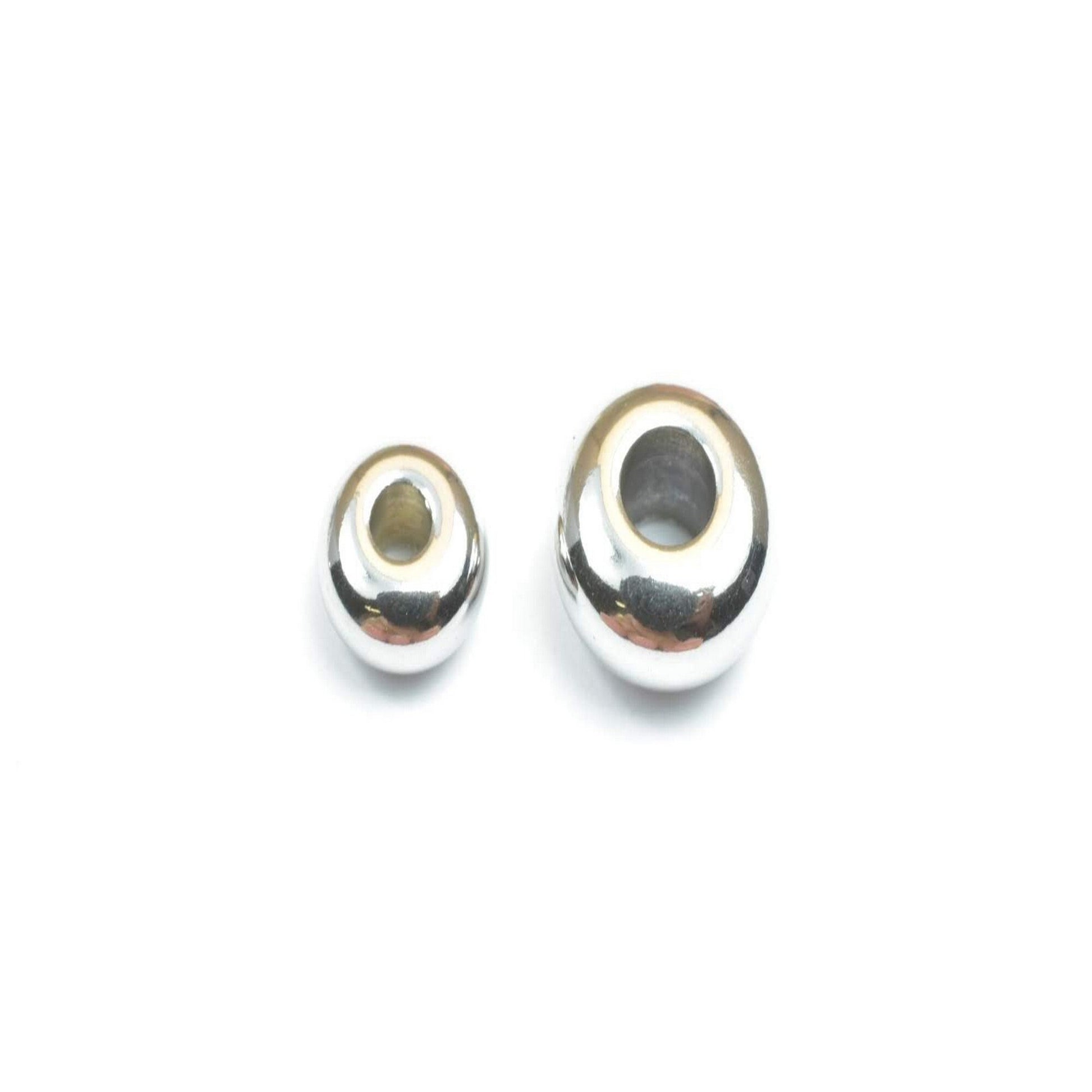 Stainless Steel Rondel Plain Spacer Beads Size 6x3mm, 8x4mm Jewelry Finding Supply For Jewelry Making