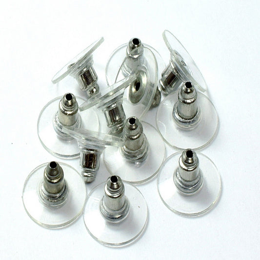 Sterling Silver 925 Ear Nuts Stopper 6mm Disc Earring Backs - China  Earrings Backs and Earring Back Stoppers price