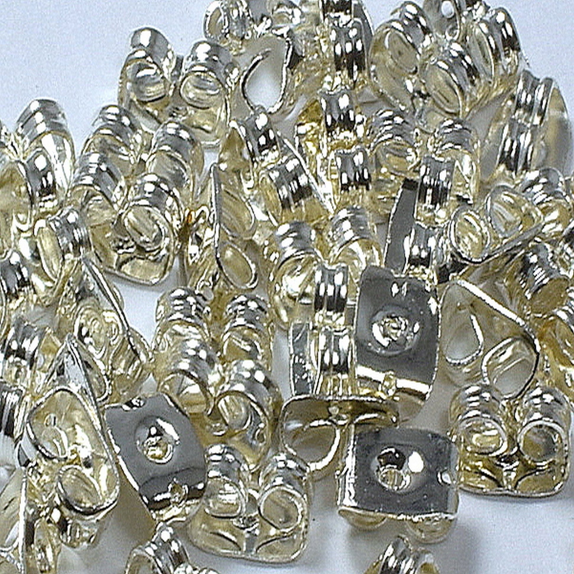Ear-nut Gold Tone and Silver Tone Earring Backing 6mm Replacement back Earring Lock