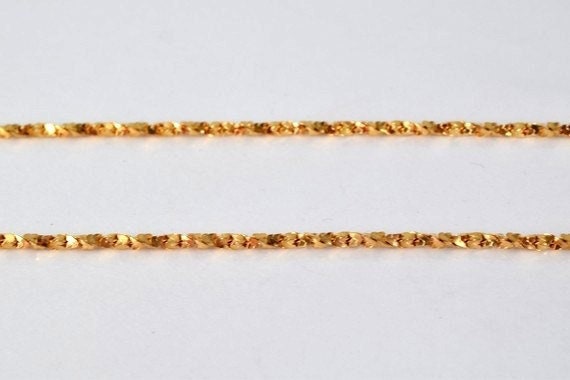 Gold filled EP chain 17.10" inch 18k gold-filled gold tone findings for jewelry making cg62