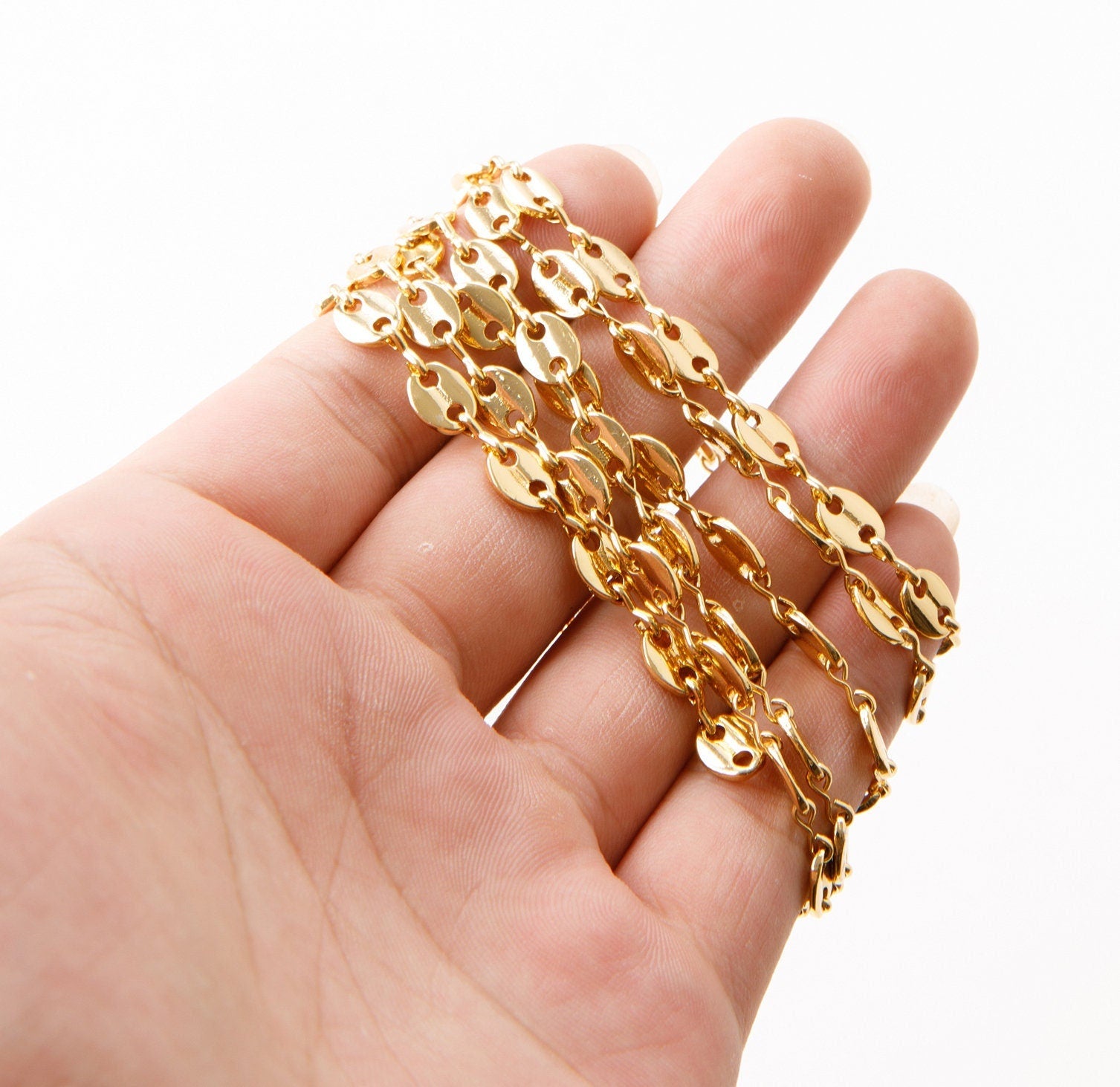 18k Gold Plated Chain Jewelry Making