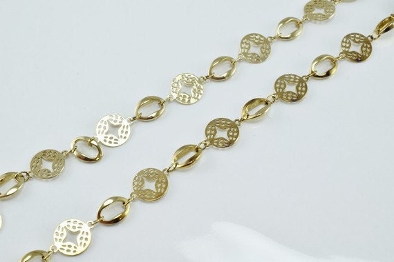 Antique as gold filled* chain 19.25" inch, as gold filled* chain finding, for jewelry making item# 789222022709
