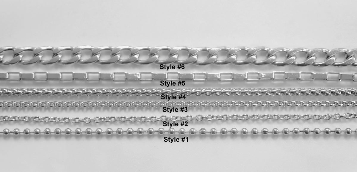 Stainless Steel Necklace Chain Size 18" /22"/24" Link/Rope/Beads Ball/Rolo/Wheat-spiga/Curb Cuban/square link/findings for jewelry supplier
