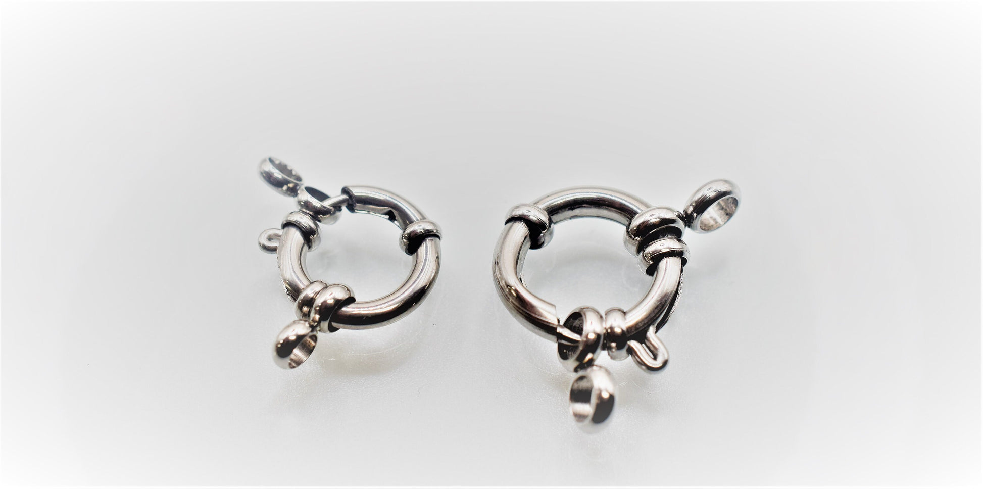hypoallergenic Stainless Steel Clasp Toggle/SpringRing for Jewelry Findings and Supplies Parts For Jewelry 12mm/14mm
