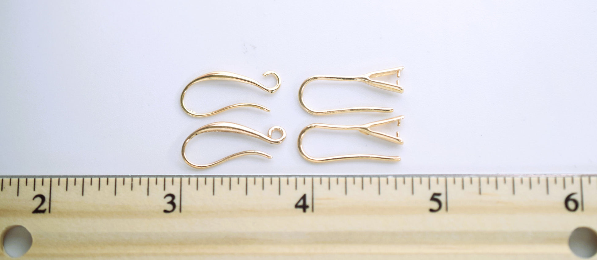 Gold Filled EP Fishhook/Wire Earring/Stone Hook Findings for Jewelry supplier and wholesale different sizes and styles