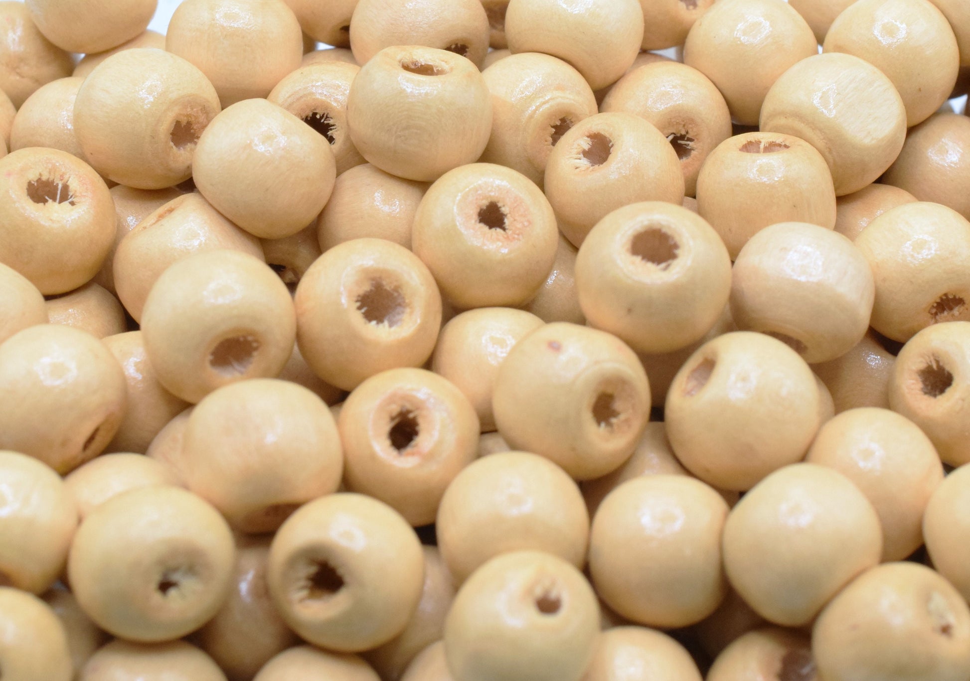 Wood Round Beads 1 Pound 16 colors Ball Boho Spacer Sizes 6mm, 8mm,10mm,12mm For Jewelry Making and Craft