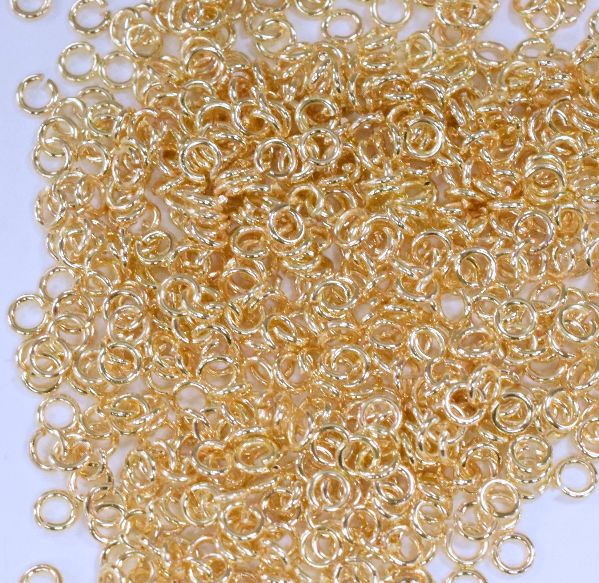 14K Gold Filled EP Open Jump Ring 3mm,4mm,5mm,6mm,8mm,10mm,12mm Gold Filled Findings For Jewelry Making and Wholesale
