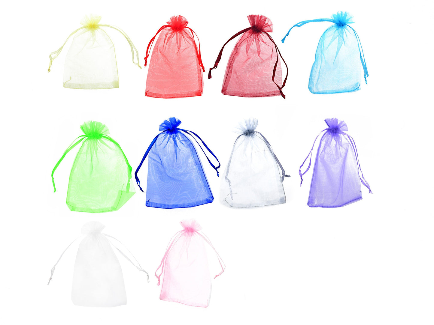 Jewelry Pouch necklace personalized gift bag organza mothers day women case 4x6 Inch Party Wedding Favors Colors