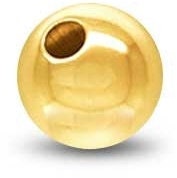 Gold Filled Bead EP Jewelry 7mm plain smooth Ball Bead findings for jewelry supplier and wholesale GF3281