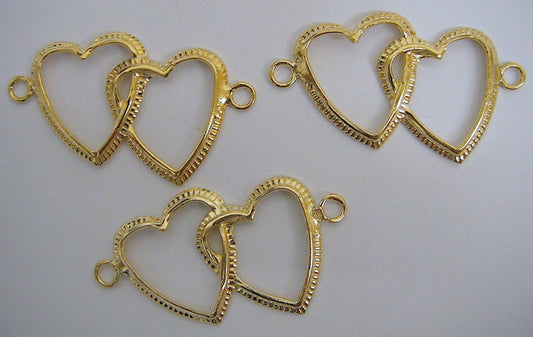 16mm Gold Filled EP Heart Connector