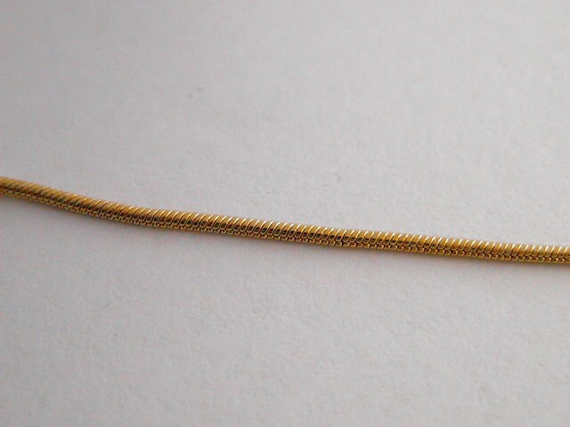 1mm Gold Plated Chain 18K GFC029 Sold by Foot