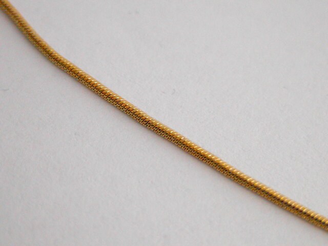 1mm Gold Plated Chain 18K GFC029 Sold by Foot